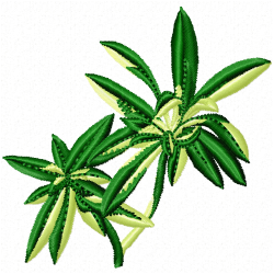 Flowers And Tree Embroidery Design 3